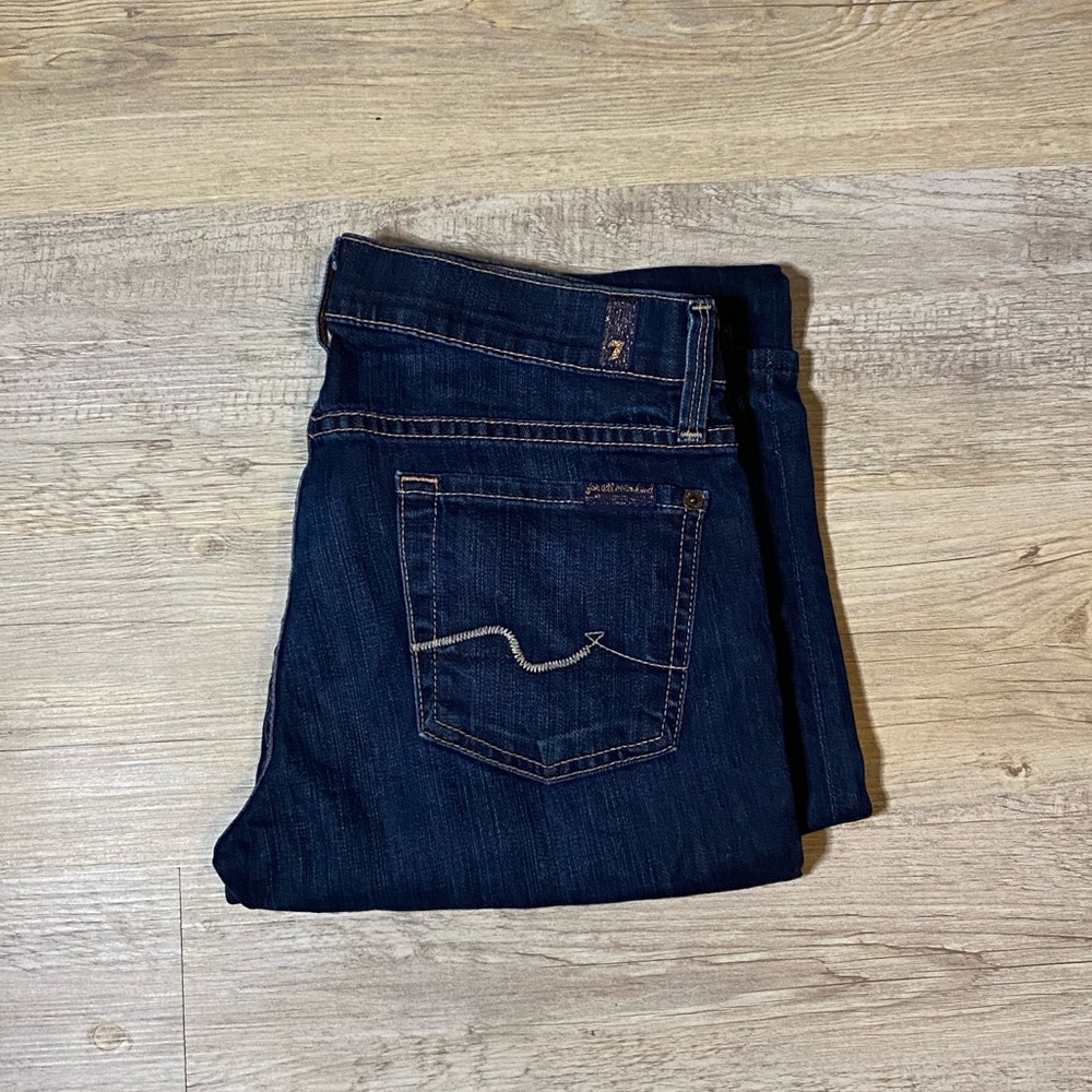 7 For All Mankind STRAIGHT LEG Jeans Size 26 Inseam 33.5